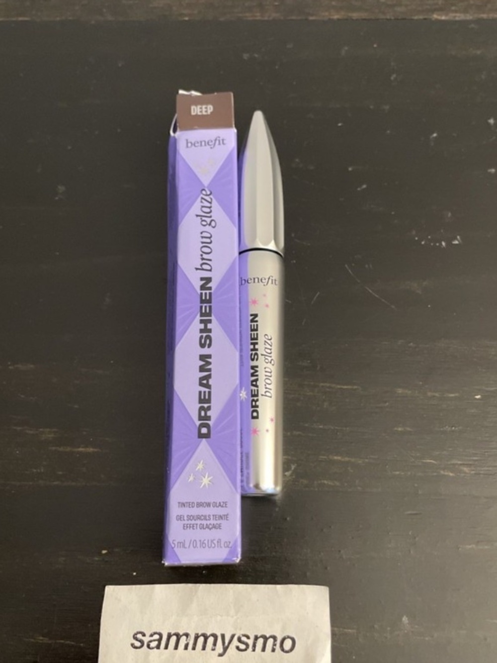 Benefit Dream Sheen Brow Glaze Tinted Brow Gel DEEP 5ml Full Size NEW IN BOX